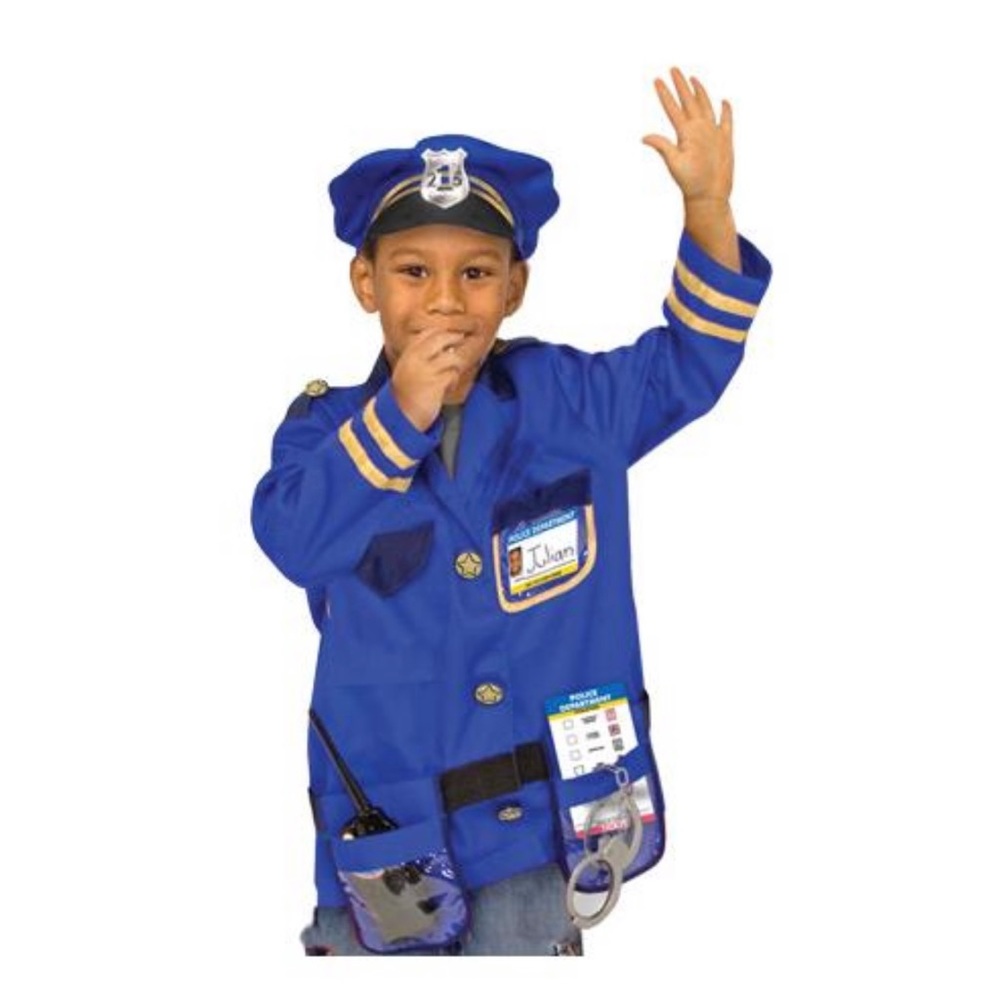 Melissa & Doug Police Officer
Pretend Play Costume, Size 3-6